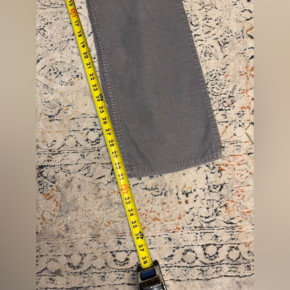 Vintage 70-80s Levis 513 Gray Corduroy Pants Size 32x32 Men Made USA Talon Zip - Picture 6 of 12